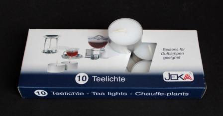 Teelichter mit Aluhülle, 10er Pkg.