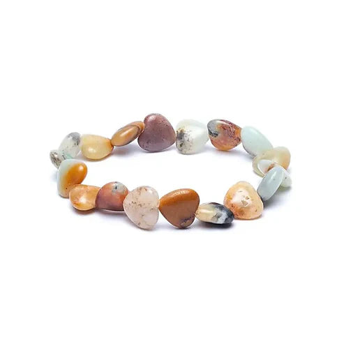 Armband Amazonit - Herzen ca. 1 cm