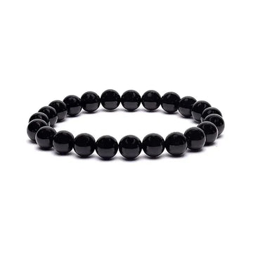 Armband Schwarzer Turmalin 8 mm Perlen