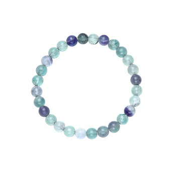 Armband, Fluorit, 6mm Kugeln, 15cm (für Kinder)