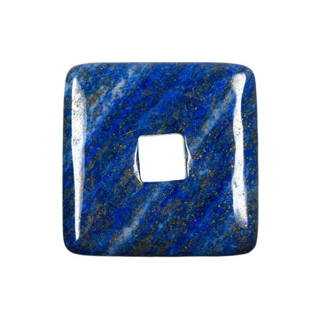 Donut quadratisch Lapis Lazuli, 4cm