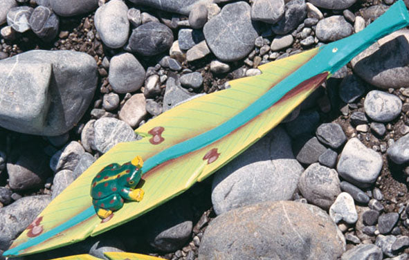 Stäbchenhalter Palmenblatt mit Frosch