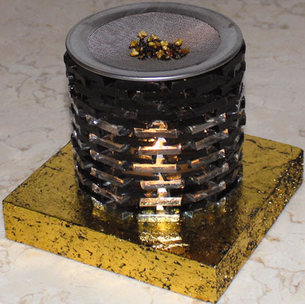 Räucherstövchen Engelslicht, gold