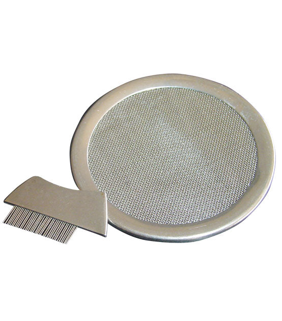 Edelstahl-Räuchersieb mit Bürsterl, DM 6 cm
