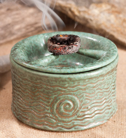 Räucherschale Lebensspirale