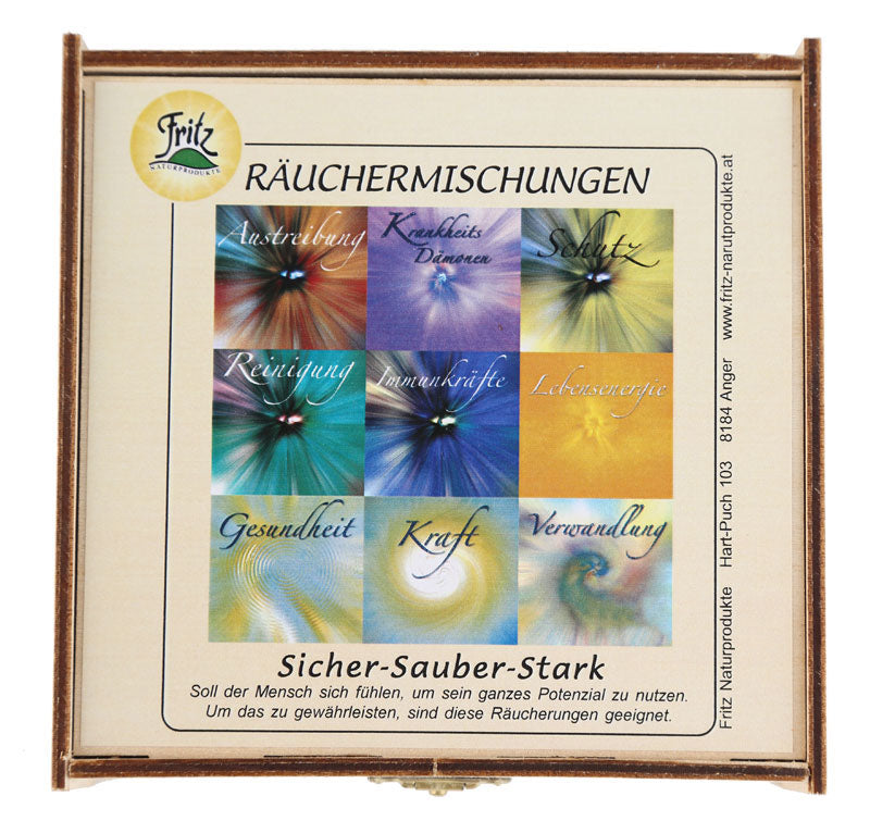 Räucherkiste "sicher-sauber-stark"