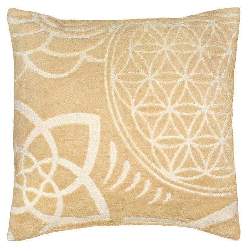 Kissen beige "Blume des Lebens"