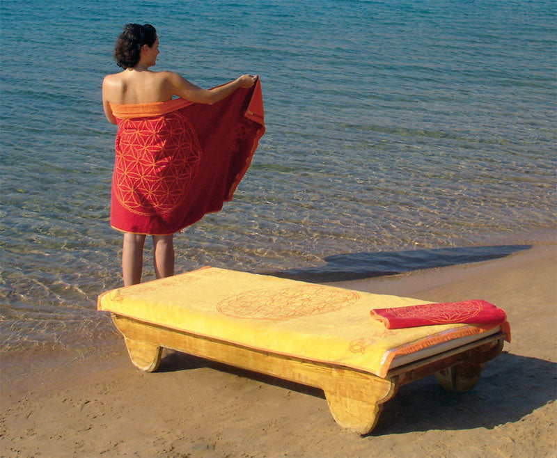 Handtuch 48 x 109 cm, Blume des Lebens