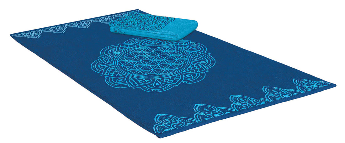 Handtuch 48 x 109 cm Happy Blume des Lebens