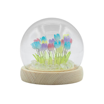 LED Blühende Leuchtgartenkuppel, 20 Multi-Tulpen