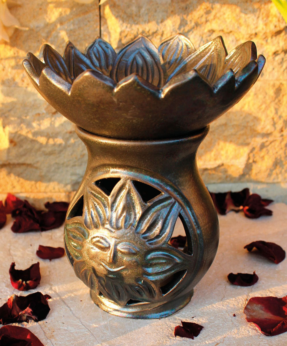 Aromalampe "Herzensfreude" mit Blume des Lebens