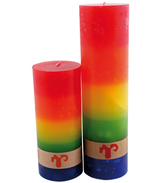 Cometkerze "Regenbogen" klein
