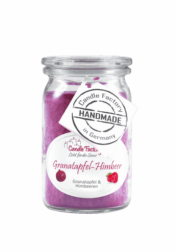 Baby-Jumbo Kerze Granatapfel-Himbeere, Brenndauer 24 h