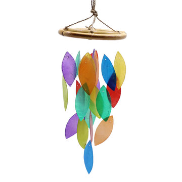 Windspiel Regenbogenblatt 26x12 cm