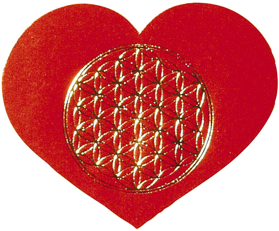 Aufkleber Blume des Lebens Herz