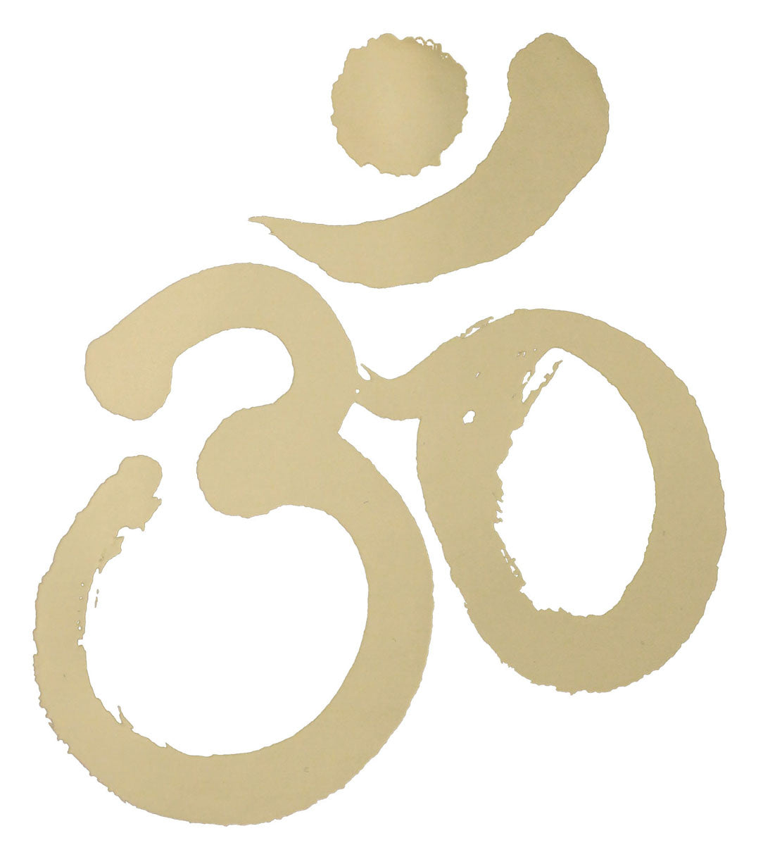 Aufkleber OM, gold, 7,5 cm