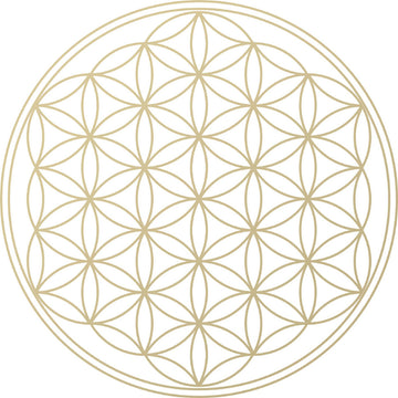 Wand-Tattoo Blume des Lebens, gold, 55 cm