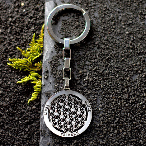 Schlüsselanhänger Blume des L. Liebe-Glück-Frieden