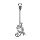 Donuthalter "Gecko" Silber, für 30 - 40mm