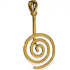 Donuthalter "Spirale" vergoldet, für 30 - 40mm