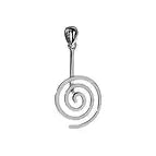 Donuthalter "Spirale" versilbert, für 30 - 40mm