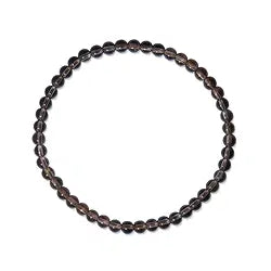 Armband Rauchquarz, Kugel 4 mm