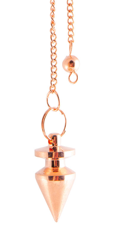 Kupferpendel mit Kette, L ca. 2 cm