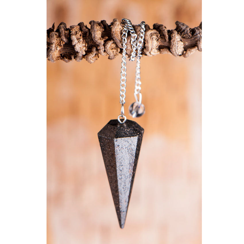 Sechskantpendel Hämatit