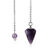 Steinpendel Amethyst mit Perle