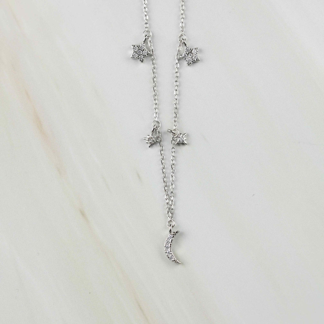 Silber Mondkette
