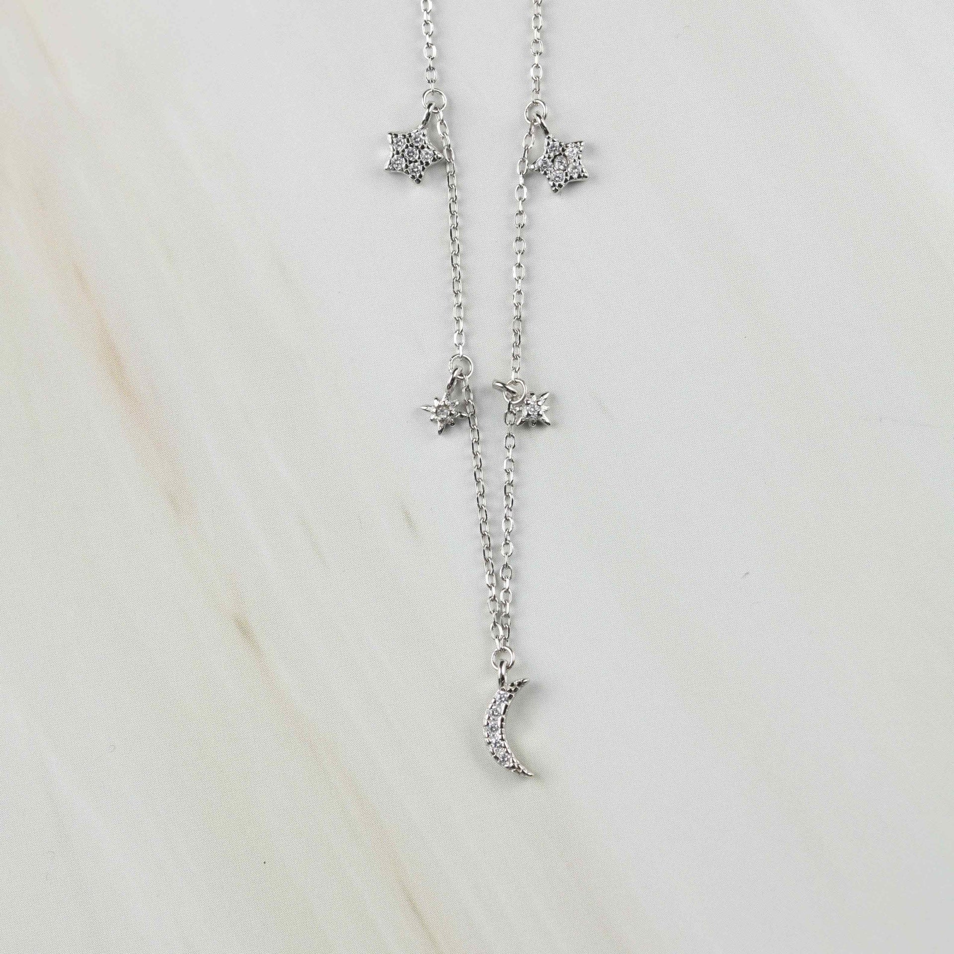 Silber Mondkette