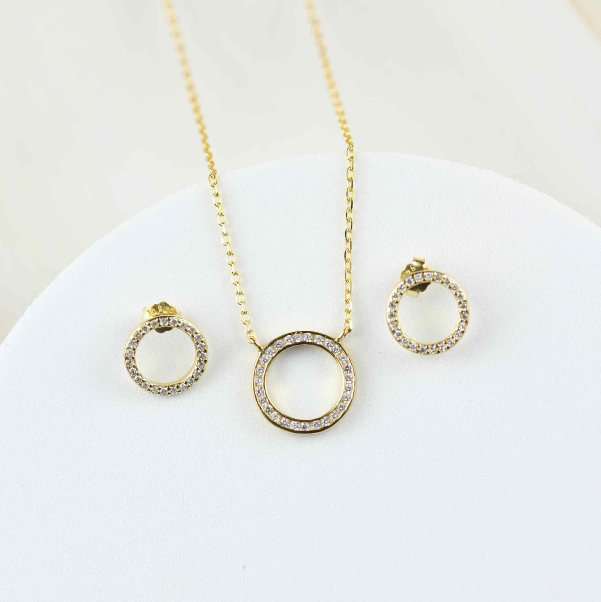 Gold-Ring Schmuck Set