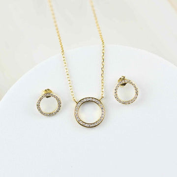 Gold-Ring Schmuck Set