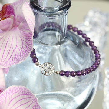 Armband Lebensbaum, Amethyst