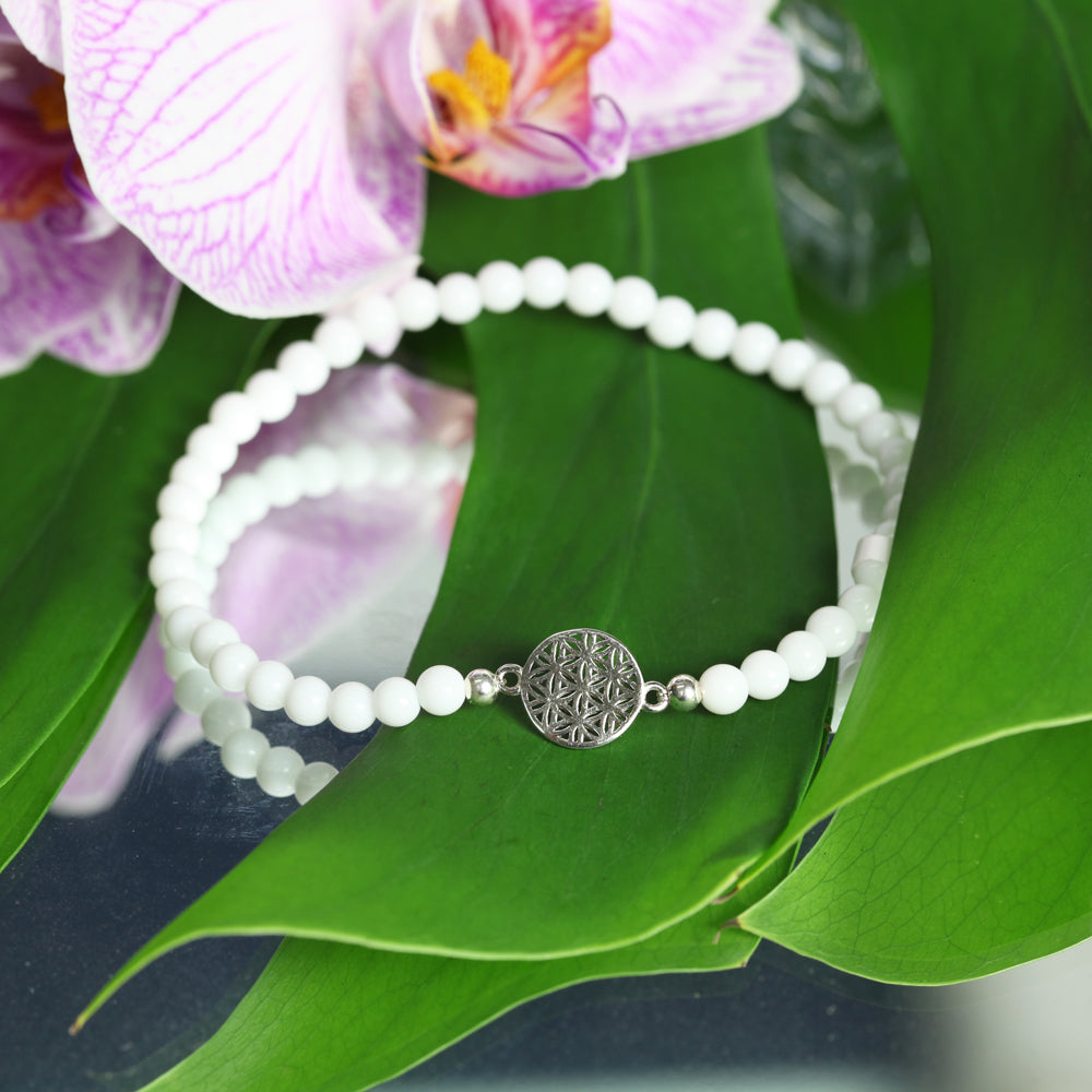Armband Blume des Lebens, Muschel