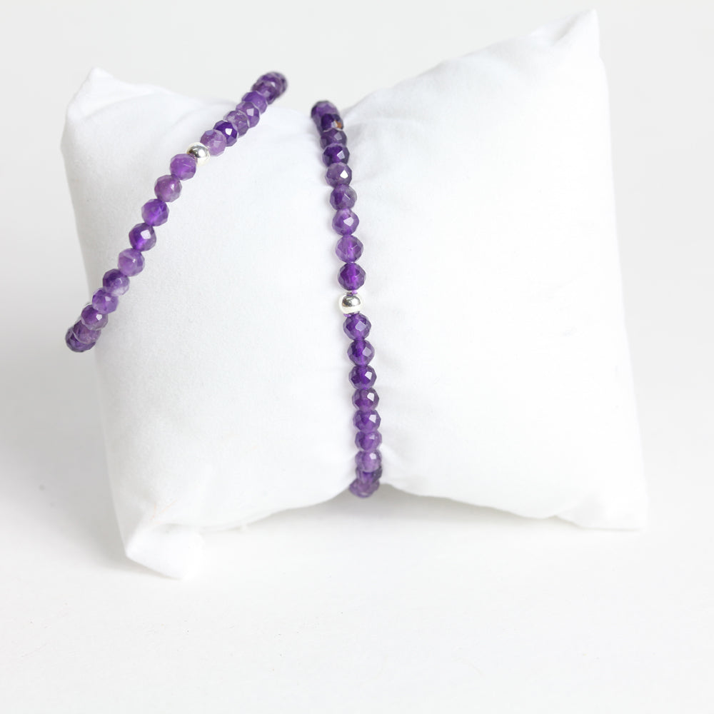 Facetten-Armband, Amethyst