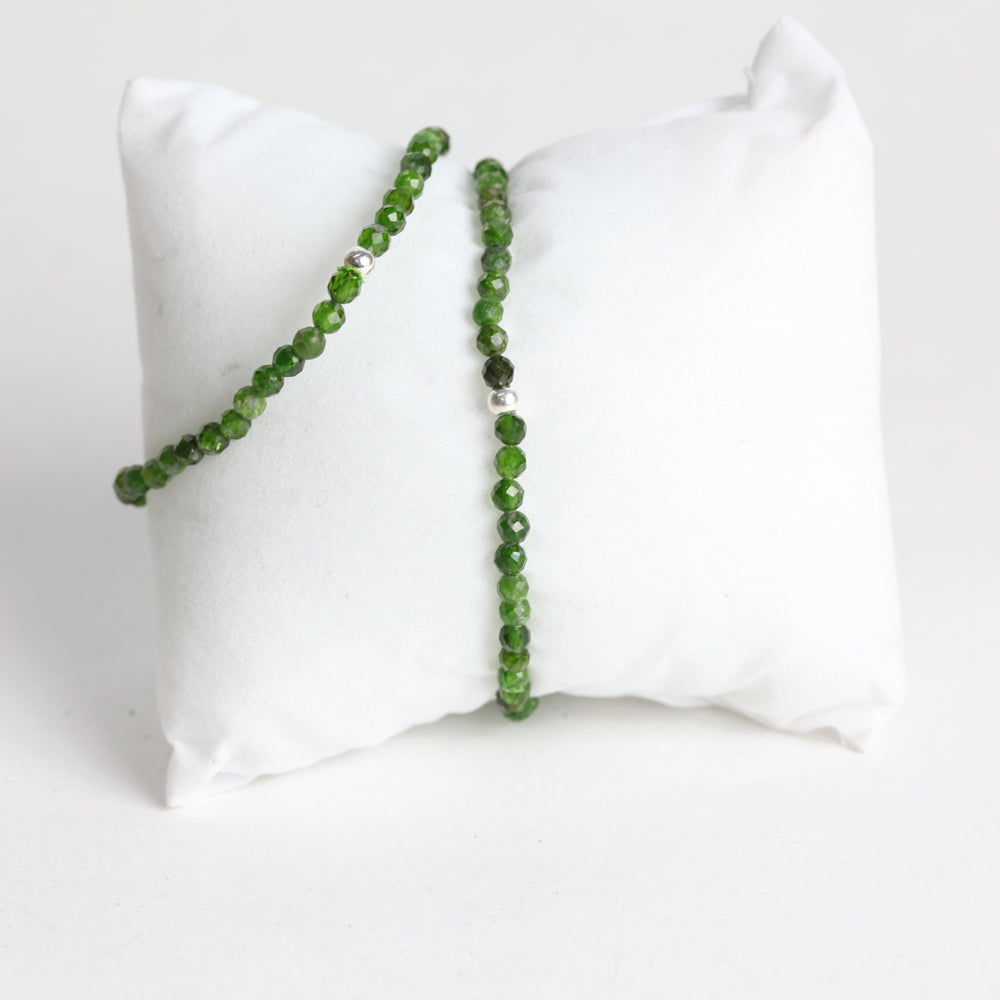 Facetten-Armband, Diopsid