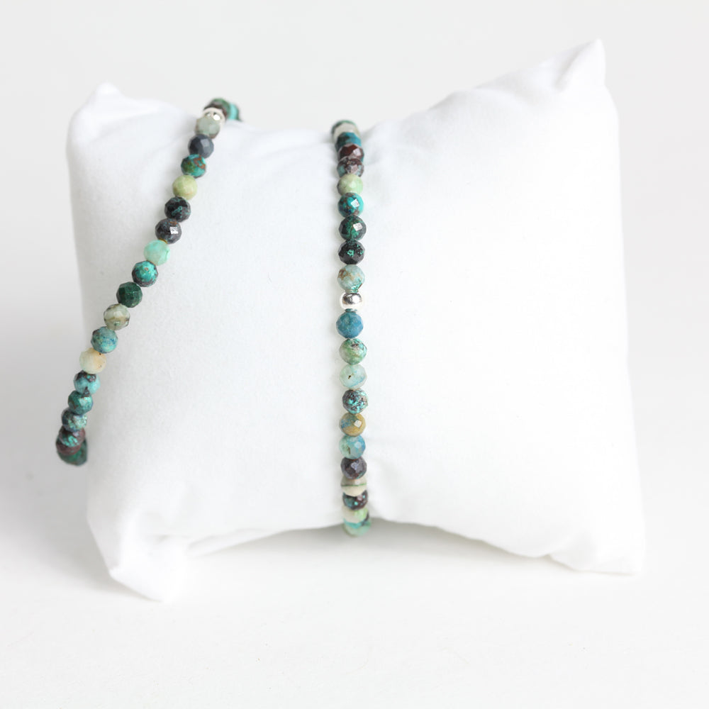 Facetten-Armband, Chrysokoll