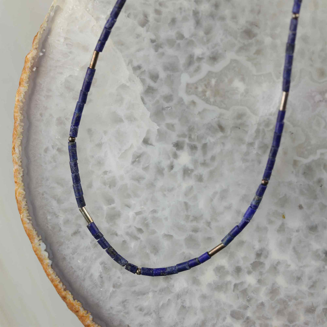 Lapis Gold Halskette