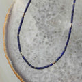 Lapis Gold Halskette