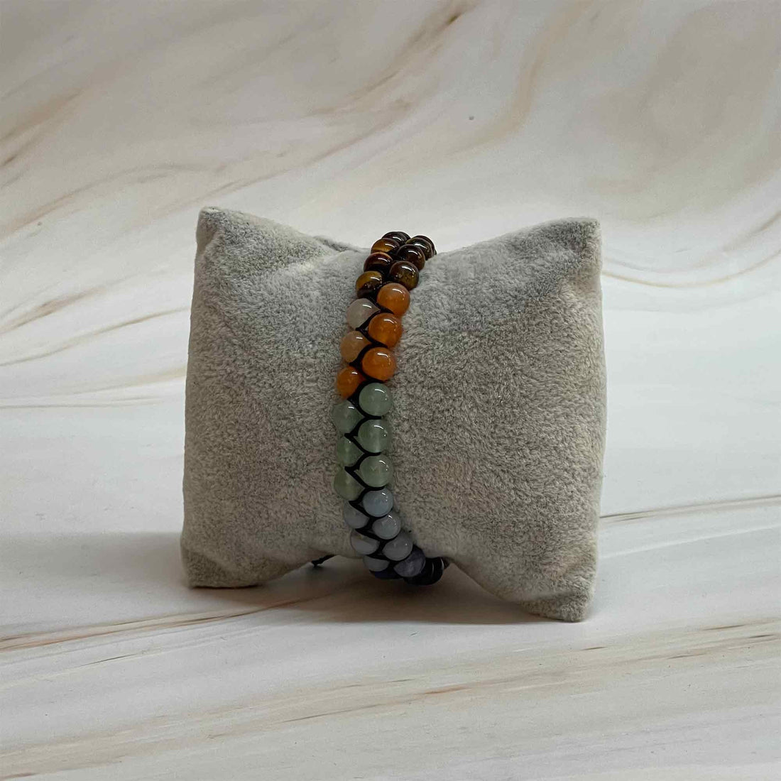 Chakra Armband zweireihig verstellbar