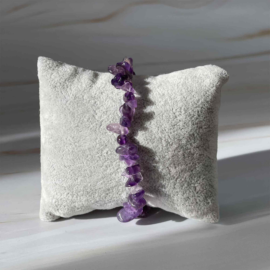 Splitterarmband-Amethyst