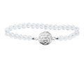 Armband Bergkristall mit Blume des Lebens