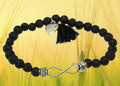 Armband Infinity mit Lava Steinen