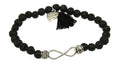 Armband Infinity mit Lava Steinen