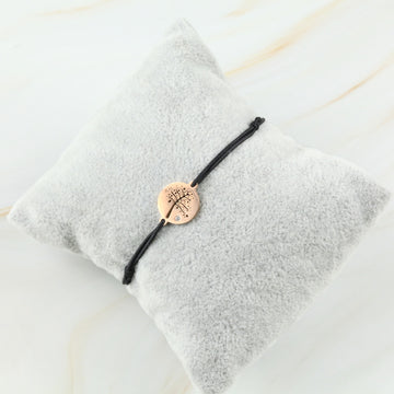 Armband Lebensbaum, Edelstahl vergoldet