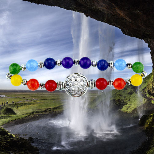 Chakra Armband "Blume des Lebens"