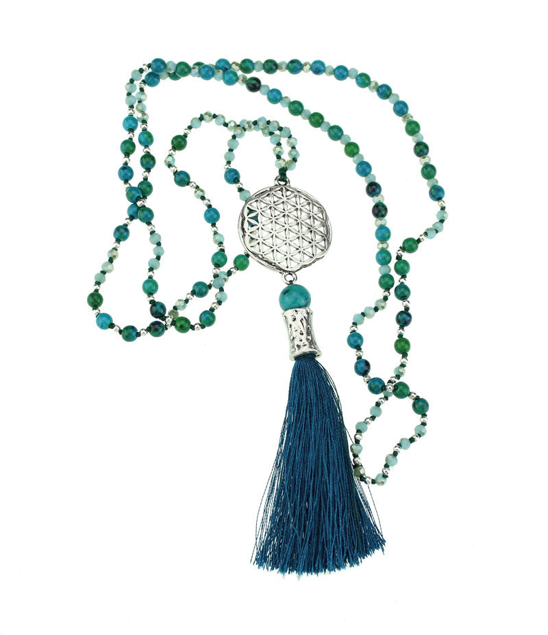 Buddhakette mit Blume des Lebens