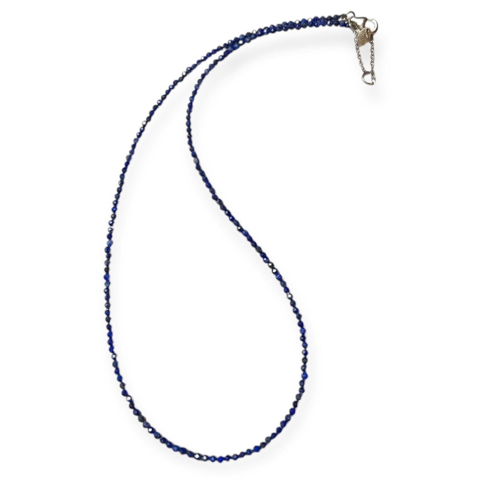 Edelsteinkette Lapislazuli facettiert, 2-3mm, 42cm