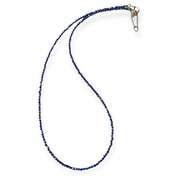Edelsteinkette Lapislazuli facettiert, 2-3mm, 42cm